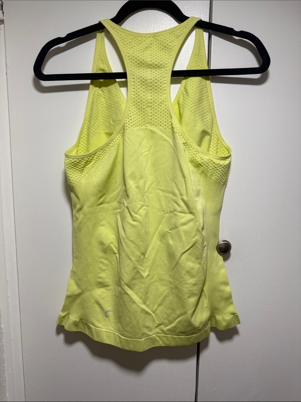 Neon Yellow Racerback Performance Tank Top - Picture 2 of 3